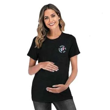 Tewmeu Mama Shirt for Women I Can't I'm Busy Growing A Human Shirt, Funny Pregnancy Shirt