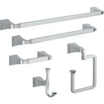 Delta Dryden Toilet Paper Holder - Chrome Finish, Space Saving
