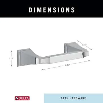 Delta Dryden Toilet Paper Holder - Chrome Finish, Space Saving