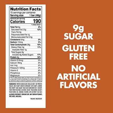 LUNA BAR - Gluten Free Snack Bars - S'mores Flavor - 8g of protein - Non-GMO - Plant-Based Wholesome Snacking - On the Go Snacks (1.69 Ounce Snack Bars, 15 Count)