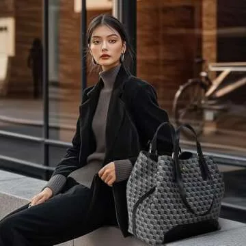 PS PETITE SIMONE Large Tote Bags for Women Designer Handbags Big Purses Leather Tote Bag for Work Travel