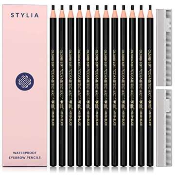 12 Piece Eyebrow Pencil & Mapping String Set for Flawless Brows