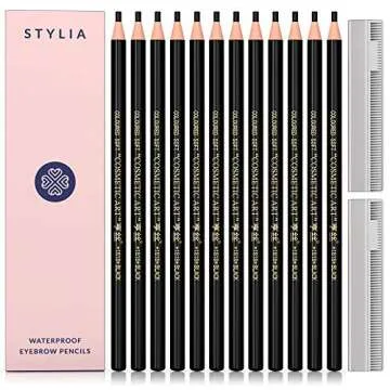 12 Piece Eyebrow Pencil & Mapping String Set for Flawless Brows