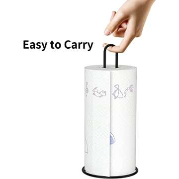 Stylish Stand Up Paper Towel Holder for Kitchen & Bathroom