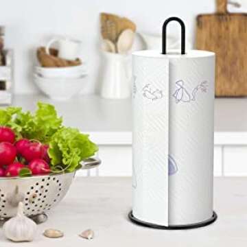 Stylish Stand Up Paper Towel Holder for Kitchen & Bathroom