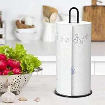 Stylish Stand Up Paper Towel Holder for Kitchen & Bathroom