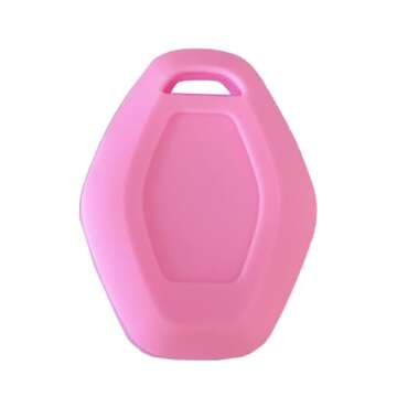 Rpkey Silicone Keyless Entry Remote Control Key Fob Cover Case Protector Replacement Fit for BMW 3 5 7 Series M3 M5 M6 X3 X5 Z3 Z4 Z8 LX11FZV（Pink）