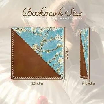 Personalized Leather Bookmarks, Fun & Cute Book Accessories for Reading Lovers, Unbreakable Page Mar...