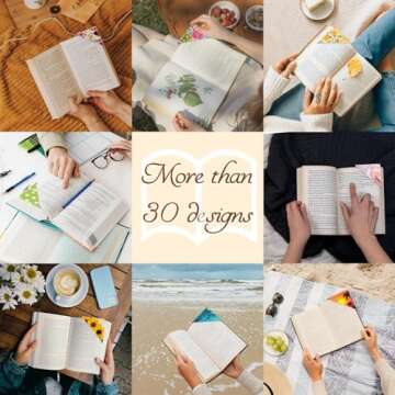 Personalized Leather Bookmarks, Fun & Cute Book Accessories for Reading Lovers, Unbreakable Page Markers for Women Men Girls Boys Student Teacher Kids Retirement Birthday Gifts (Apricot Blossom)