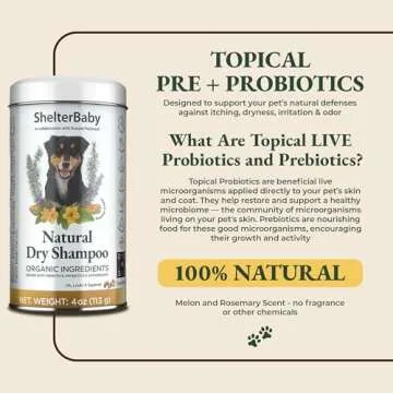 Dry Shampoo for Dogs - Allergy Relief & Itchy Skin Care