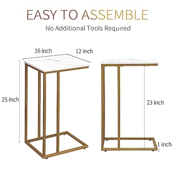 Possile C Shaped End Table Set - Modern & Functional