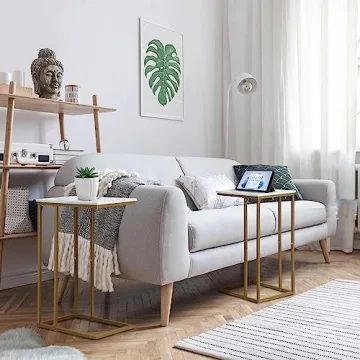 Possile C Shaped End Table Set - Modern & Functional