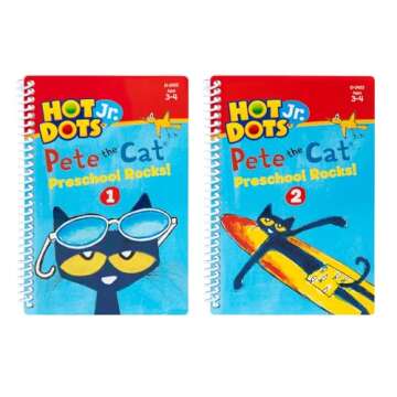 Educational Insights Hot Dots Jr. Pete The Cat - Preschool Rocks Set with Interactive Pen Included, ...