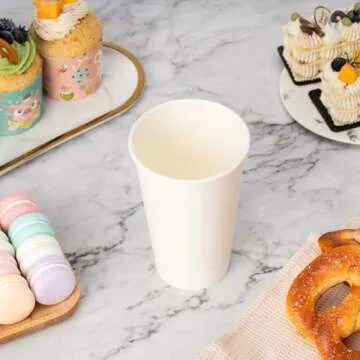 YEEHAW 100 Pack Leak-proof Coffee Cups with Lids