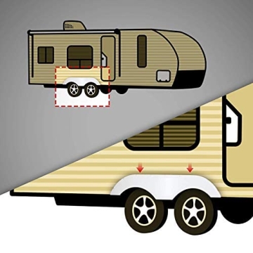 Universal Fit Trailer RV Fender Skirts Duo for Campers