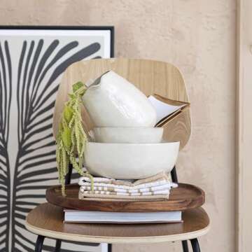 Bloomingville Stoneware Pitcher with Reactive Glaze and Speckles, Cream