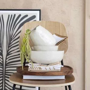 Bloomingville Stoneware Pitcher with Reactive Glaze and Speckles, Cream