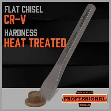 HORUSDY 3-Piece Heavy Duty Cold Chisels Set, 3/8 in, 1/2 in, 5/8 in