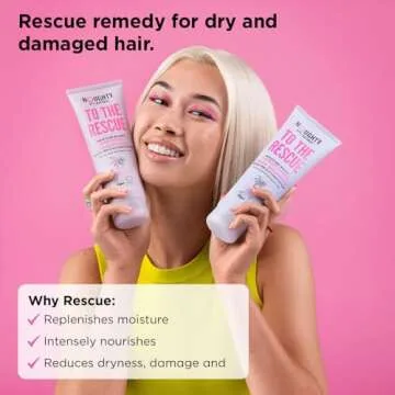 Noughty 97% Natural To The Rescue Moisture Boost Conditioner, to Gently Cleanse and Replenish Lost Moisture with Sweet Almond and Sunflower Seed, Sulphate Free Vegan Haircare 250ml