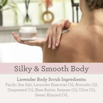 Lizush Luxury Spa Gift Basket And Self Care Gifts For Women With Lavender Soap Bar, Scrub, Candle, Bath Salt, Lip Balm, Facial Mask, Sponge - Lizush Card - 7 Piece Set