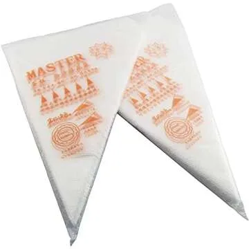 Longdex Disposable Pastry Bag 200PCS Disposable Piping Bag Icing Fondant Cake Cream Decorating Pastry Tip Tool 31x22cm
