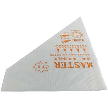 Longdex Disposable Pastry Bag 200PCS Disposable Piping Bag Icing Fondant Cake Cream Decorating Pastry Tip Tool 31x22cm