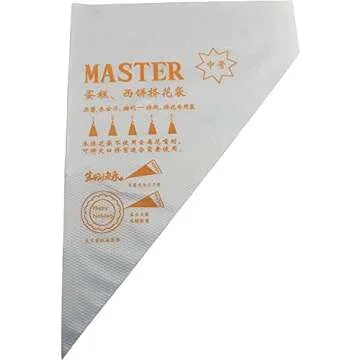 Longdex Disposable Pastry Bag 200PCS Disposable Piping Bag Icing Fondant Cake Cream Decorating Pastry Tip Tool 31x22cm