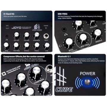 JOYO Vibe Cube 30W Portable Bass Amp - Compact & Powerful