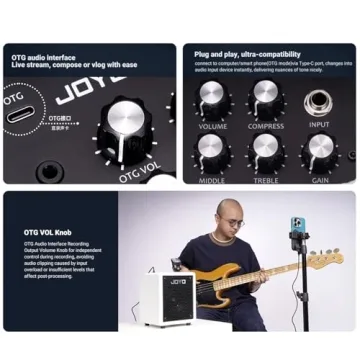 JOYO Vibe Cube 30W Portable Bass Amp - Compact & Powerful