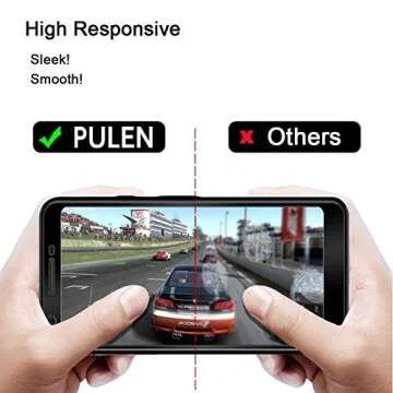 [2-Pack] Pulen for Google Pixel 3A Tempered Glass Screen Protector, [Full Cover][Bubble Free][Anti-Fingerprints] Screen Cover for Pixel 3A /Pixel 3 lite,5.6'' (Black)
