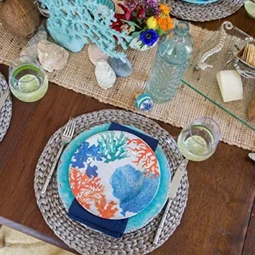 Eco-Friendly Vintage Jute Table Runner for Boho Decor