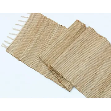 Eco-Friendly Vintage Jute Table Runner for Boho Decor