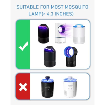 48 Pcs Refill Glue Boards 4.13" Sticky Pads Compatible with Katchy, Fenun, Dunaga, and Fvoai Zap H3 M3 Pro Indoor Insect Fly Traps Bug Catcher Mosquito Zapper Light