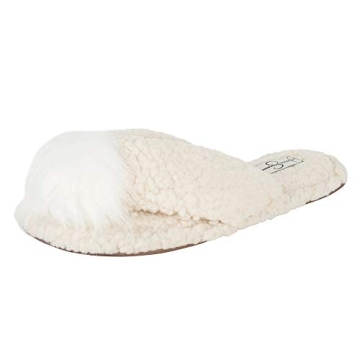 Jessica Simpson Fluffy Slide-On House Slippers for Women
