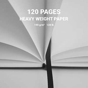 Articka Spiral Bound Sketchbook – 180GSM Paper Art Journal