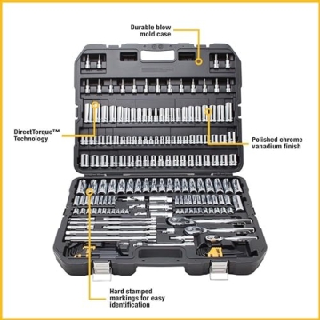 DEWALT 192-Piece Mechanics Tool Set for All Projects