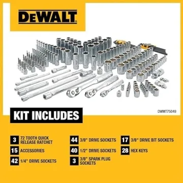 DEWALT 192-Piece Mechanics Tool Set for All Projects