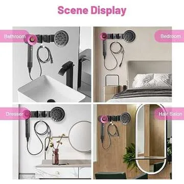 Foho Wall Mount Hair Dryer Holder for Dyson Supersonic