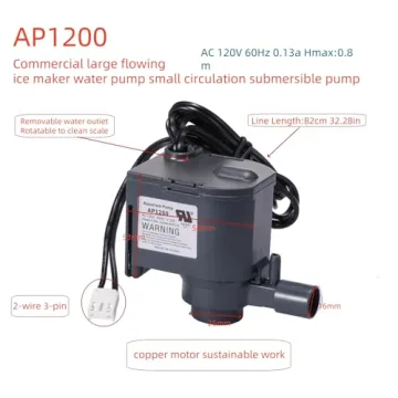 AP1200 AC 120V Water Pump for Ice Machines