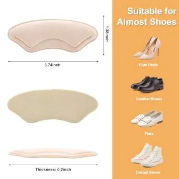 Comfortable Heel Cushion Liners for Foot Pain Relief