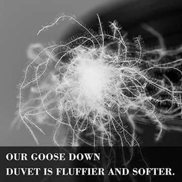 Luxury Goose Down Comforter for All Seasons - Queen Size