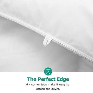 Luxury Goose Down Comforter for All Seasons - Queen Size