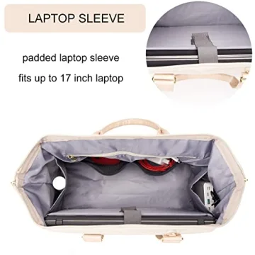 MINKARS Weekender Bag with Shoe Compartment USB Port