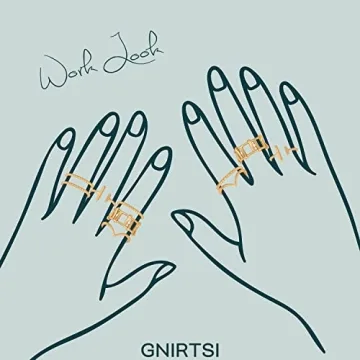 Elegant GNIRTSI Gold Beaded Ring - Minimalist Stackable Jewelry