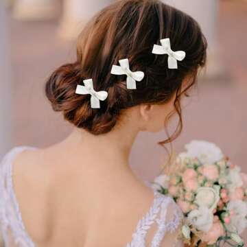 24 Pieces Mini Bowknot Hair Clips for Women Girls, Small Cute Bows Hair Ribbon Alligator Clips, Charming Hair Accessories for Every Occasion