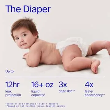 Coterie Baby Diapers & Wipes Size 2 Kit - Eco-Friendly Safety