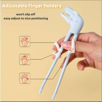 Jawbush Dinosaur Training Chopsticks for Kids and Adults