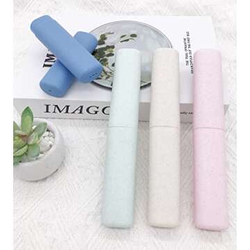SietDESEO Portable Toothbrush Travel Case Pack of 4