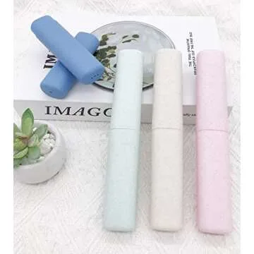 SietDESEO Portable Toothbrush Travel Case Pack of 4