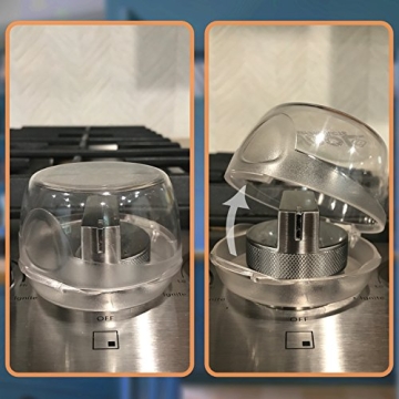 Jool Baby Clear Stove Knob Covers Child Safety Guards